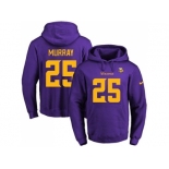 Nike Minnesota Vikings #25 Latavius Murray Purple(Gold No.) Name & Number Pullover NFL Hoodie