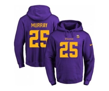 Nike Minnesota Vikings #25 Latavius Murray Purple(Gold No.) Name & Number Pullover NFL Hoodie