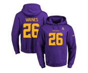 Nike Minnesota Vikings #26 Trae Waynes Purple(Gold No.) Name & Number Pullover NFL Hoodie