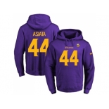 Nike Minnesota Vikings #44 Matt Asiata Purple(Gold No.) Name & Number Pullover NFL Hoodie