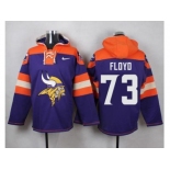 Nike Minnesota Vikings #73 Sharrif Floyd Purple Player Pullover NFL Hoodie