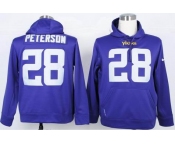 nike nfl jerseys minnesota vikings #28 adrian peterson purple[pullover hooded sweatshirt]