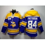 nike nfl jerseys minnesota vikings #84 cordarrelle patterson yellow-purple[pullover hooded sweatshirt]