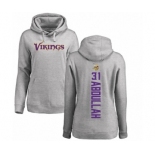 NFL Women's Nike Minnesota Vikings #31 Ameer Abdullah Ash Backer Pullover Hoodie