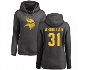 NFL Women's Nike Minnesota Vikings #31 Ameer Abdullah Ash One Color Pullover Hoodie