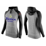 Women Nike Minnesota Vikings Performance Hoodie Grey & Black