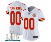 Women's Kansas City Chiefs Customized White Vapor Untouchable Custom Limited Super Bowl LIV Bound Football Jersey