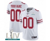 Youth San Francisco 49ers Customized White Vapor Untouchable Custom Limited Super Bowl LIV Bound Football Jersey