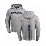 Football New England Patriots #55 John Simon Ash Backer Pullover Hoodie