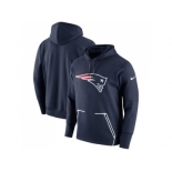 Men New England Patriots Nike Navy Champ Drive Vapor Speed Performance Pullover Hoodie