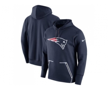 Men New England Patriots Nike Navy Champ Drive Vapor Speed Performance Pullover Hoodie