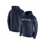 Men New England Patriots Nike Navy Club Fleece Pullover Hoodie