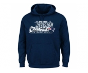 Men''s New England Patriots Majestic Navy 2015 AFC East Division Champions Pullover Hoodie