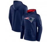 Men's New England Patriots Navy On The Ball Pullover Hoodie