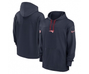 Men's New England Patriots Navy Performance Pullover Hoodie