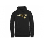 Men''s New England Patriots Pro Line Black Gold Collection Pullover Hoodie