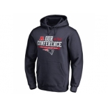 Men's New England Patriots Pro Line by Fanatics Branded Navy 2016 AFC Conference Champions Big & Tall Our Conference Pullover Hoodie