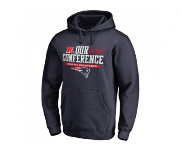 Men's New England Patriots Pro Line by Fanatics Branded Navy 2016 AFC Conference Champions Big & Tall Our Conference Pullover Hoodie