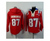 New England Patriots #87 Rob Gronkowski red Player Winning Method Pullover Hoodie