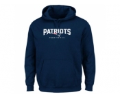 New England Patriots Navy Blue Critical Victory Pullover Hoodie