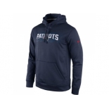 New England Patriots Nike Navy Blue KO Speed Wordmark Performance Hoodie