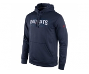 New England Patriots Nike Navy Blue KO Speed Wordmark Performance Hoodie