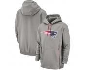 New England Patriots Nike Sideline Performance Player Pullover Hoodie Heathered Gray