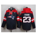 Nike New England Patriots #23 Patrick Chung Navy Blue Player Pullover NFL Hoodie