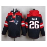 Nike New England Patriots #26 Logan Ryan Navy Blue Player Pullover NFL Hoodie