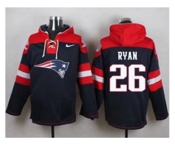 Nike New England Patriots #26 Logan Ryan Navy Blue Player Pullover NFL Hoodie