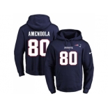 Nike New England Patriots #80 Danny Amendola Navy Blue Name & Number Pullover NFL Hoodie