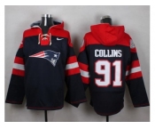 Nike New England Patriots #91 Jamie Collins Navy Blue Player Pullover NFL Hoodie