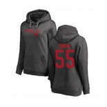 Football Women's New England Patriots #55 John Simon Ash One Color Pullover Hoodie