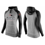 Women Nike New England Patriots Performance Hoodie Grey & Black