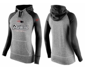 Women Nike New England Patriots Performance Hoodie Grey & Black