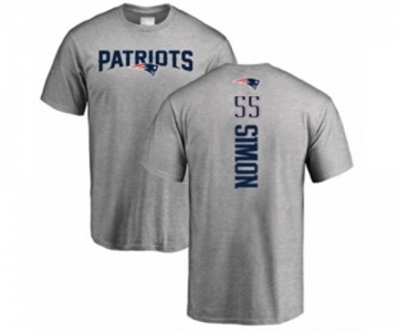 Football New England Patriots #55 John Simon Ash Backer T-Shirt