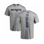 Football New England Patriots #90 Shilique Calhoun Ash Backer T-Shirt