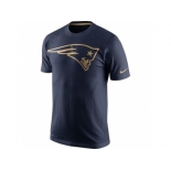 Men's New England Patriots Nike Navy Championship Drive Gold Collection Performance T-Shirt