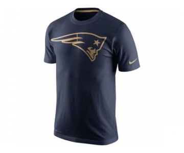 Men's New England Patriots Nike Navy Championship Drive Gold Collection Performance T-Shirt