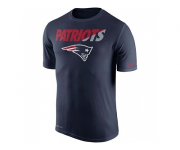 Men's New England Patriots Nike Navy Legend Staff Practice Performance T-Shirt