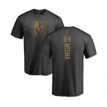 Hockey Vegas Golden Knights #24 Jaycob Megna Charcoal One Color Backer T-Shirt