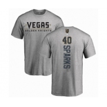 Hockey Vegas Golden Knights #40 Garret Sparks Gray Backer T-Shirt