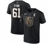 Men's Vegas Golden Knights #61 Mark Stone Black 2023 Stanley Cup Champions Name & Number T-Shirt