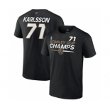 Men's Vegas Golden Knights #71 William Karlsson Black 2023 Stanley Cup Champions Pro Name & Number T-Shirt