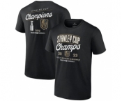 Men's Vegas Golden Knights Black 2023 Stanley Cup Champions Logo T-Shirt