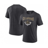 Men's Vegas Golden Knights Heather Charcoal 2023 Western Conference Champions Icing Tri-Blend T-Shirt