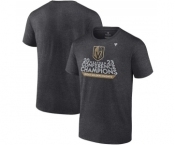 Men's Vegas Golden Knights Heather Charcoal 2023 Western Conference Champions Locker Room T-Shirt