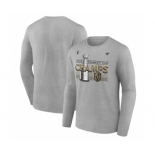 Men's Vegas Golden Knights Heather Gray 2023 Stanley Cup Champions Locker Room Long Sleeve T-Shirt