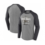 Men's Vegas Golden Knights Heather Gray 2023 Stanley Cup Champions Shootout Long Sleeve T-Shirt