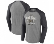 Men's Vegas Golden Knights Heather Gray 2023 Stanley Cup Champions Shootout Long Sleeve T-Shirt